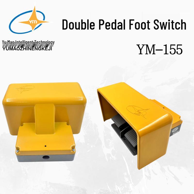 Genuine Yuma YM-155 Double Foot Pedal Switch 15A 250VAC