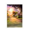 House Corner Theme Backdrop for Summer Weddings,Birthdays,Graduations,Party Decor Banner,Picturesque Scene,Tapestry
