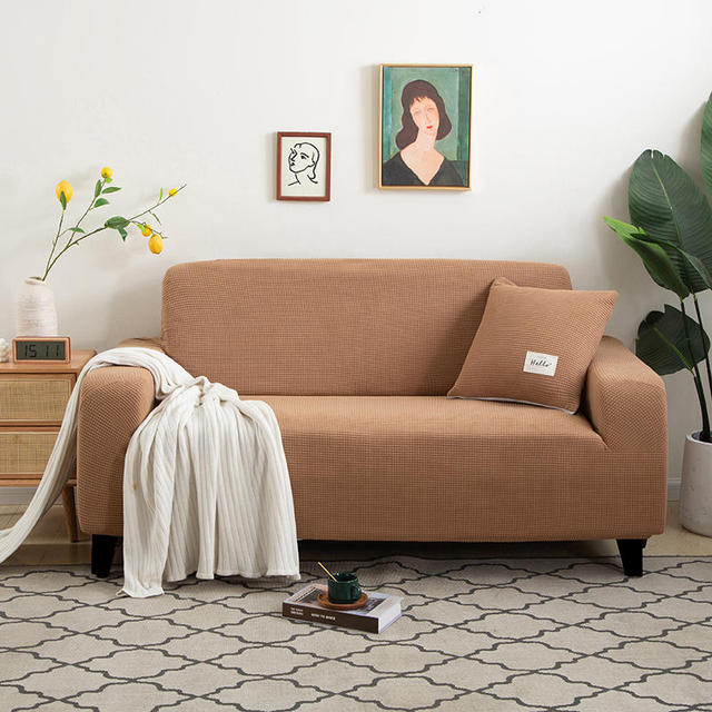 Плотный эластичный чехол для дивана, чехол для гостиной, эластичный флисовый чехол для кресла, чехлы для угловых диванов в форме буквы L