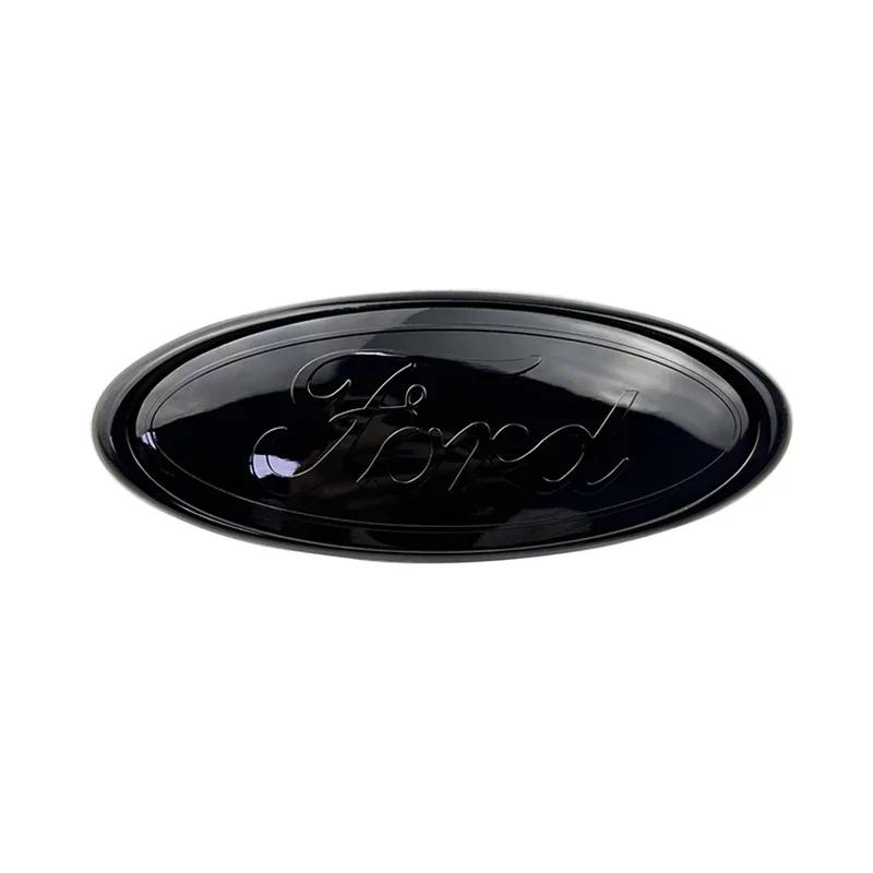 Car Sticker 14.6x5.7cm Emblem Car Front Cover Grille Badge for Ford Kuga Focus Ranger Mustang Mondeo Fiesta Explorer Transit Acc