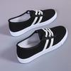 Летние женские парусиновые вулканизированные туфли для девочек, удобные и дышащие кроссовки для студентов, женские повседневные туфли на шнуровке, черные и белые