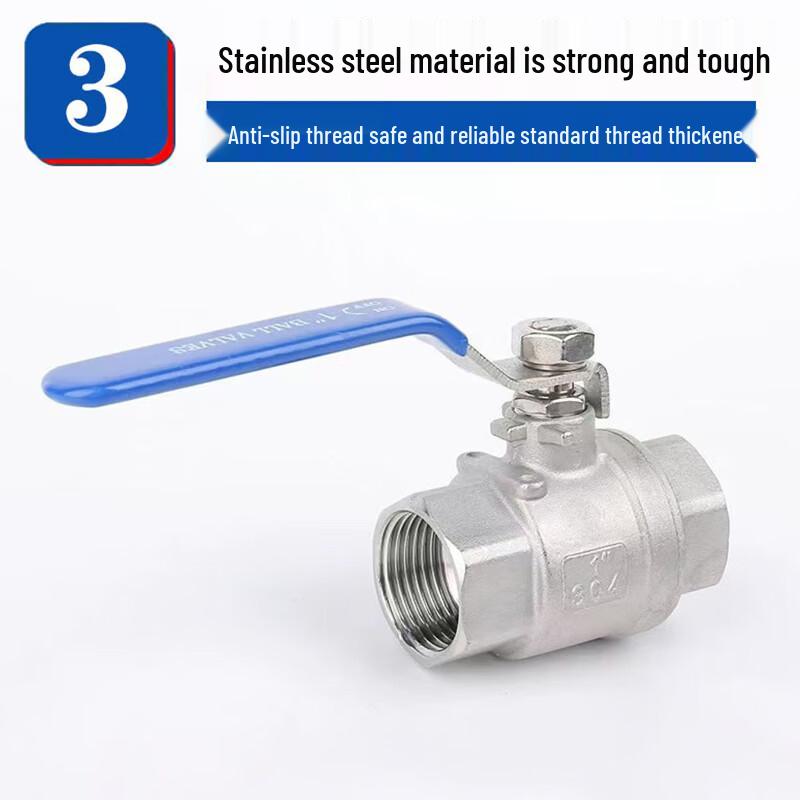 Songge 316 Stainless Steel Two-Piece Ball Valve
