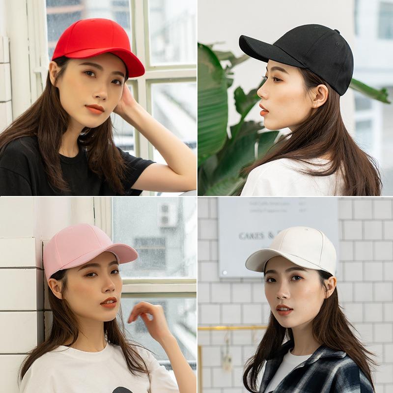 Hat Men's Trendy Cap Men's Autumn and Winter Black Trendy Brand Women's Visor Versatile Winter Baseball Cap