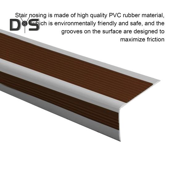 100 см нескользящая накладка на край лестницы L-образной формы, самоклеящаяся защита края лестницы, водонепроницаемая внутренняя и наружная накладка на край лестницы