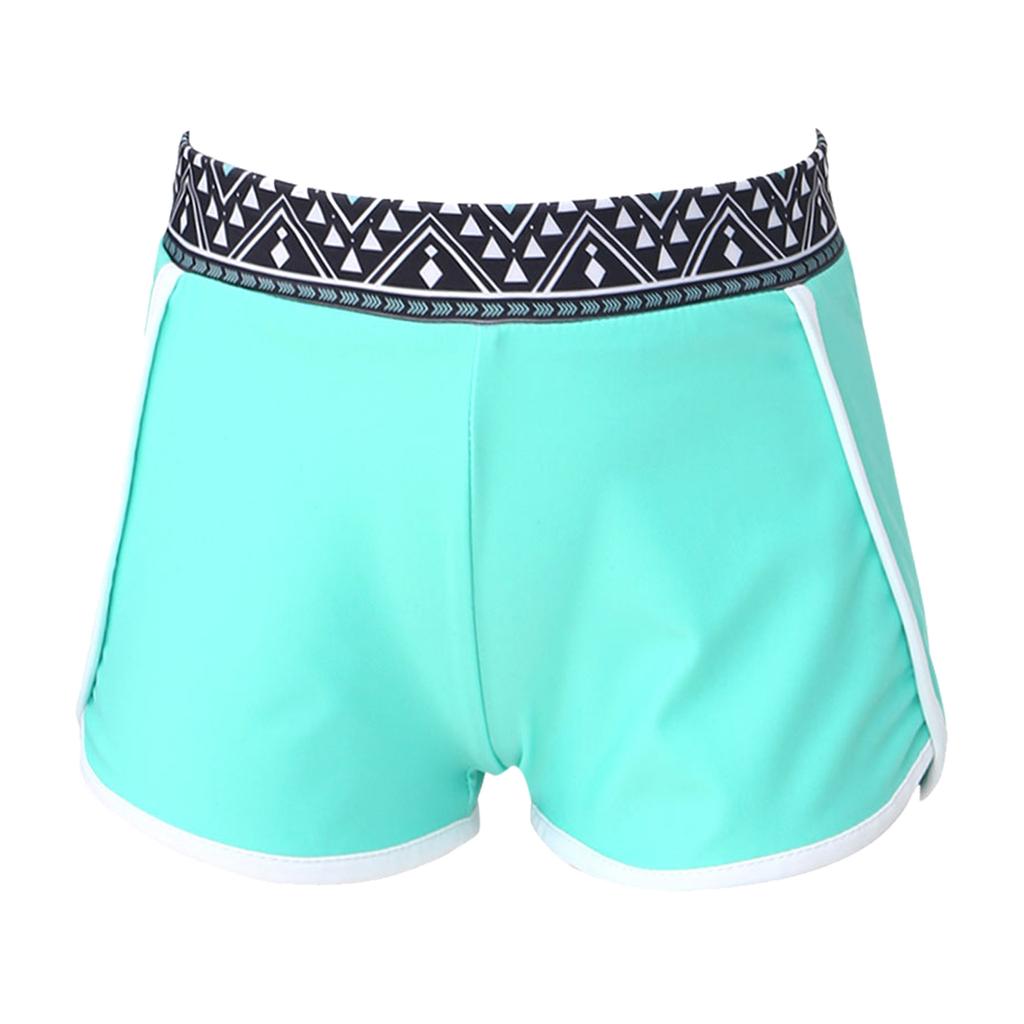 Girls Printed Swimwear Elastic Wide Waistband Shorts Beach Pool Bathing Swimming Holiday Outfit
