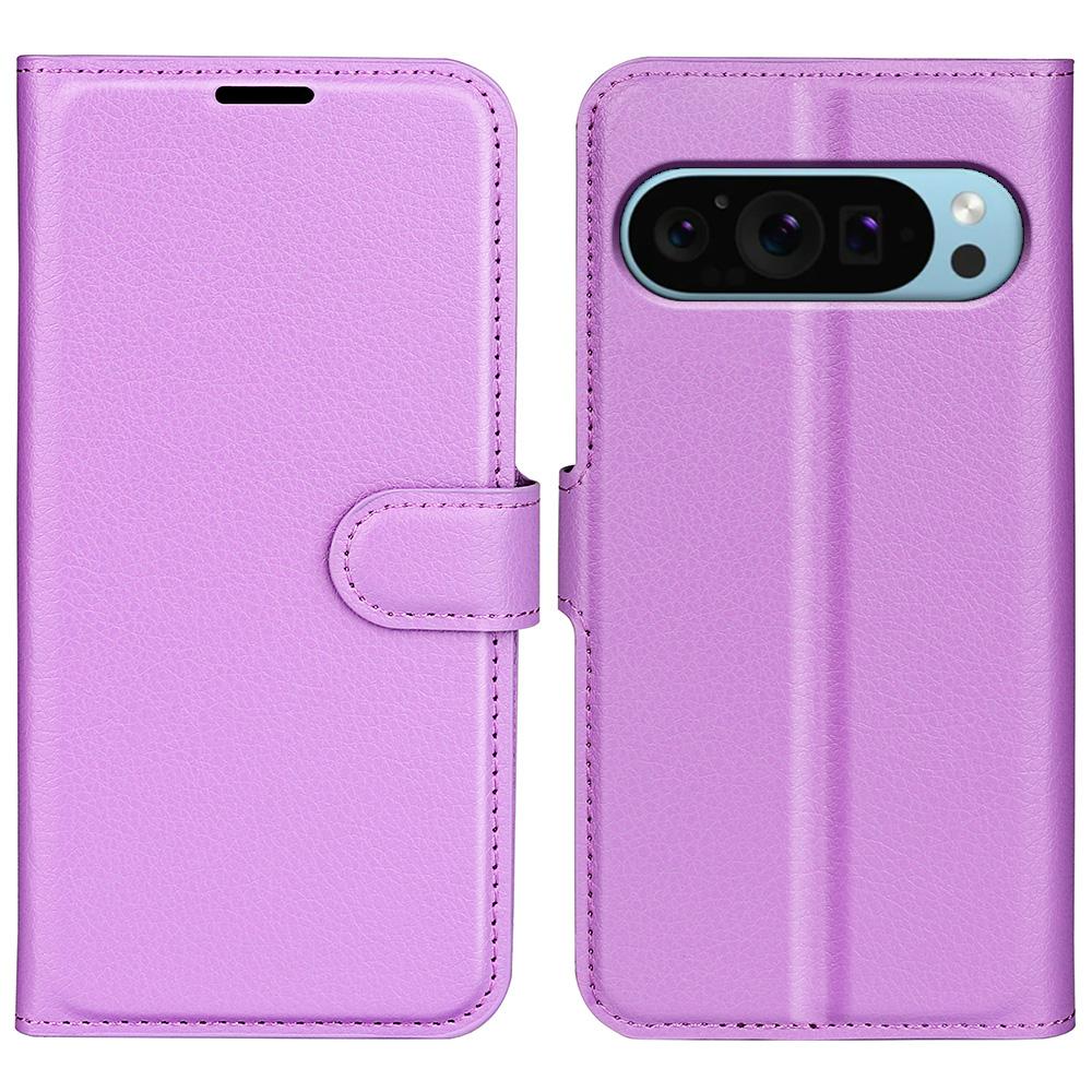 For Google Pixel 9/Pixel 9 Pro PU Leather Phone Case Litchi Texture Shockproof Cell Phone Back Cover
