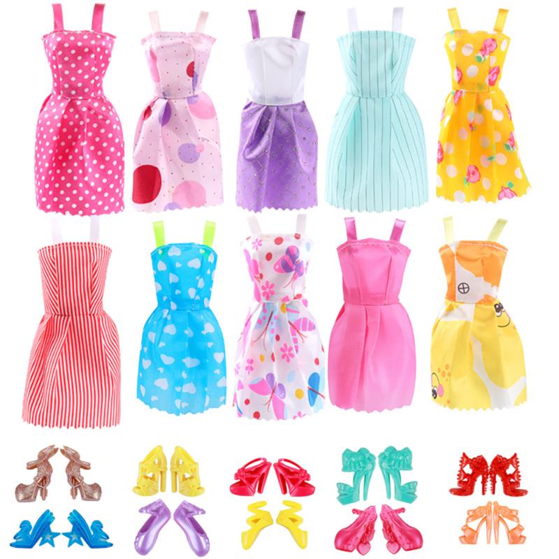 Doll Clothes Shoes Dress Up Accessories For 30cm 11 Inch Doll Play House Toy For Girl Birthday Gift