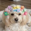 32pcs 3.5CM Size Pet Hair Clip Sunflower Shape Pet BB Clip Dog Hair Accessory  Dog Grooming