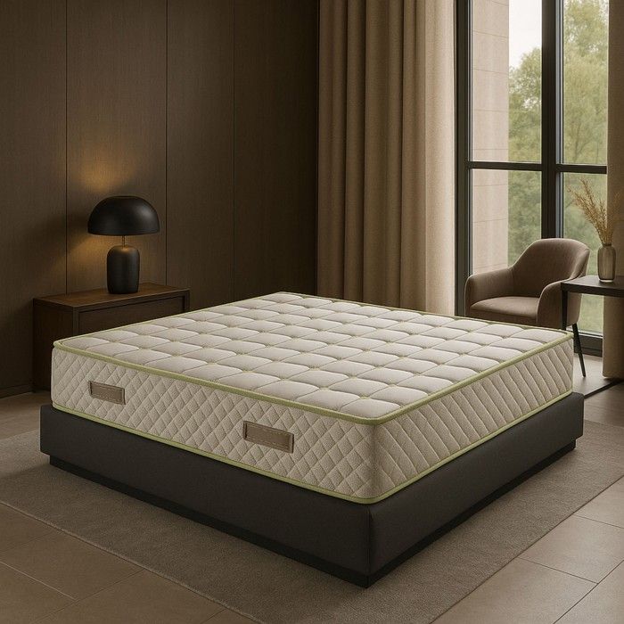 Matelas 140x190 Très Ferme en Tissu 21 CM Hauteur Maxi Mousse 35 Kg/m3 - MATELAS NATURA