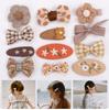 BIANHUAN Hairpin Children Baby Hair Clip Kids Stylish Baby Hair Clip Hair Accessory Girls Ribbon Cute Bangs Clip Hair Ornament Pin Clip No Pain Baby