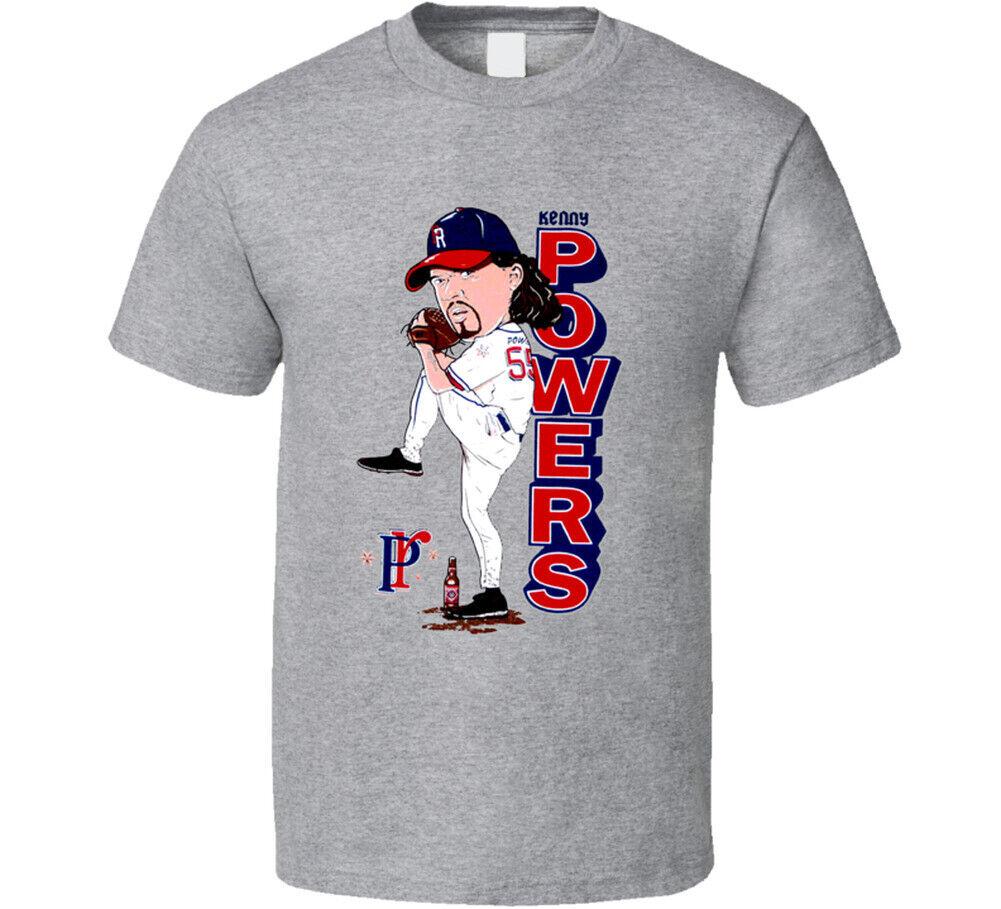 Kenny Powers Retro Baseball Caricature T Shirt Mens Womens Tees Top