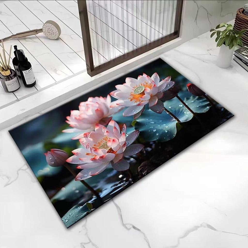 3D Цветок Визуальный Цветок Пасторальный Коврик для Пола Дверь Грязезащитный Ковер для Входной Двери Диатомовая Земля Вход Ванная Комната Коврик для Пола