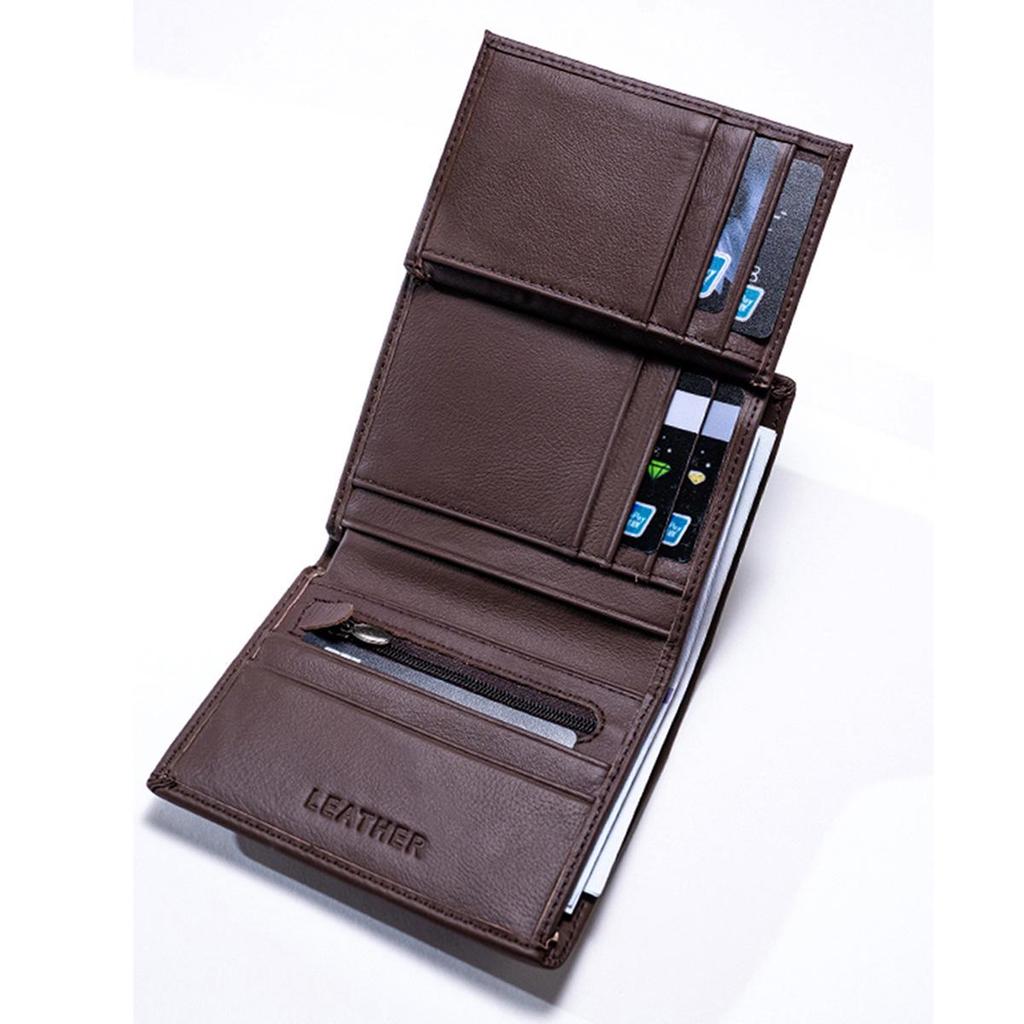 Мужской кошелек из натуральной кожи - держатель для кредитных карт с несколькими отделениями, европейский и американский стиль, скидка 30%, горячая распродажа