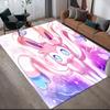 Eevee Pokemon2 Square Area Rug, Non-Slip Floor Mat for Home Decor, Perfect Gift for Eevee Fans.chl