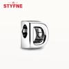Silver 925 Alphabet Charms A-Z 26 Letters Fine Beads for DIY Jewelry Making Women Gifts Bracelet