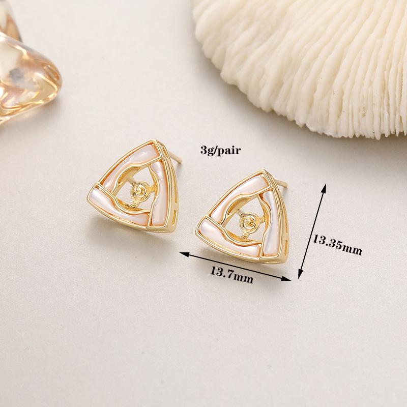 Нишевый дизайн Жемчужные и циркониевые серьги-пусеты в виде бабочки и клевера с иглой из серебра S925