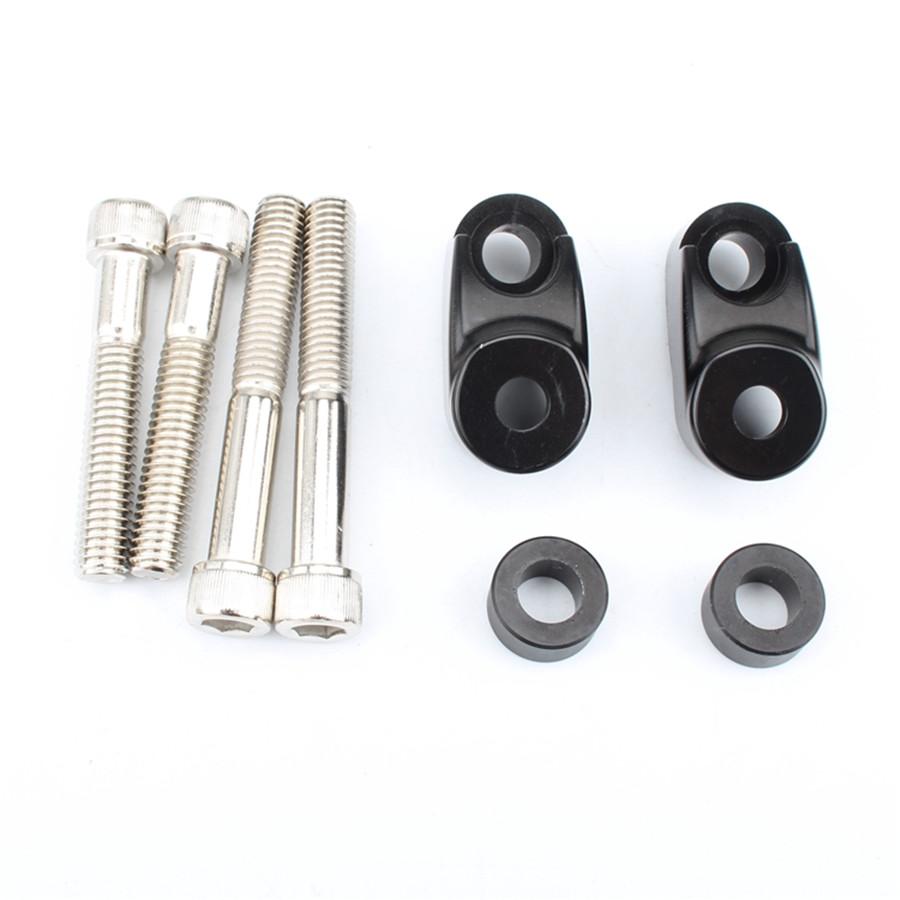 1 пара черных комплектов для переноса передних указателей поворота для 39 мм 49 мм Sportster FXR FXD Dyna