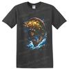Largemouth Bass Fishing T Shirt Color Splash Freshwater Angler Graphic Art Tee