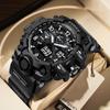 New Men's Watch Electronic Watch Youth Sports Big Dial Waterproof Luminous Multifunction Watch