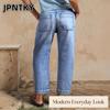 Женские модные повседневные брюки и капри JPNTKY однотонные с принтом