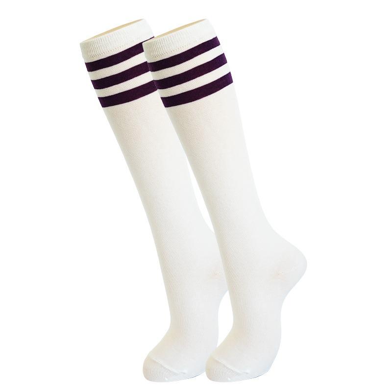 5 Pairs of Winter Warm Knitting Socks for Women Knee Calf Socks Women's Socks Striped Party Performance Socks Calf Socks Sports JK Academy