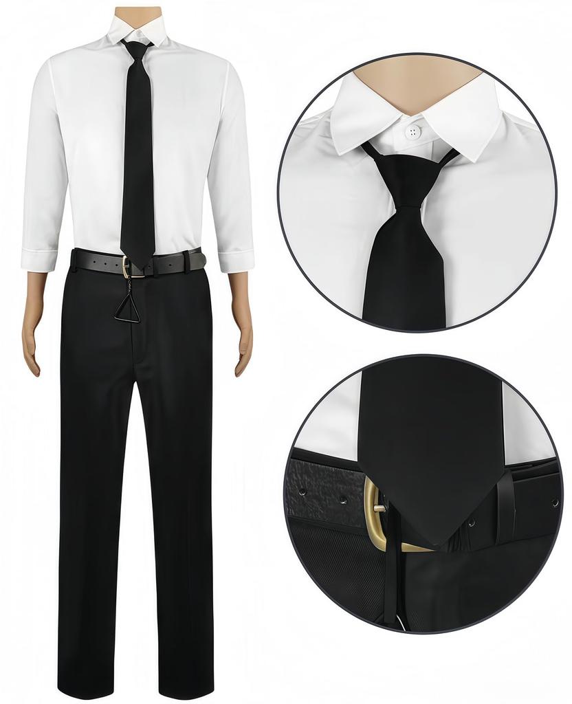 [NOKIJP] Костюм для косплея Дендзи, Костюм Демона-бензопилы, Костюм для фестиваля Специального отдела 4 по борьбе с демонами Управления общественной безопасности Токио (Де́ндзи, XXL)