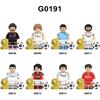 G0191 Строительные Блоки Мини Фигурки Действия Сборные Кирпичики Футболисты Подарки Для Детей Дети