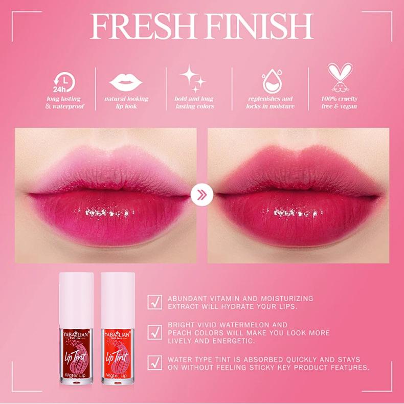 Lip Glaze Стойкий блеск для губ Водостойкая увлажняющая помада Высокопигментированная Стойкая помада Water Lip Stain Макияж для губ Подарок для женщин