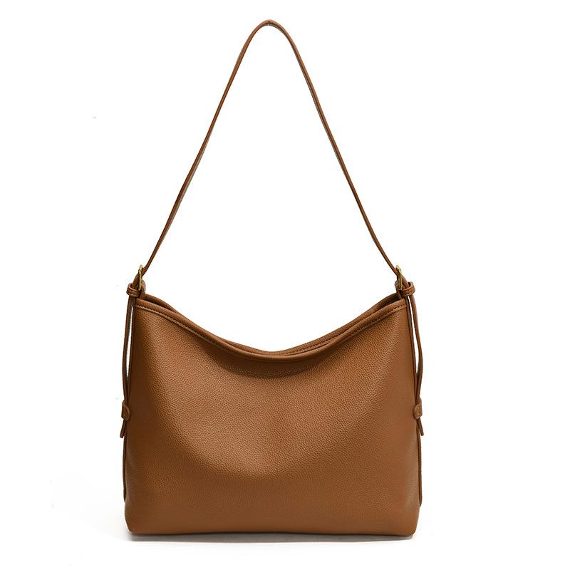 Премиальная сумка для поездок на работу женская 2024 новая повседневная универсальная сумка через плечо подмышкой простая темпераментная сумка-ведро