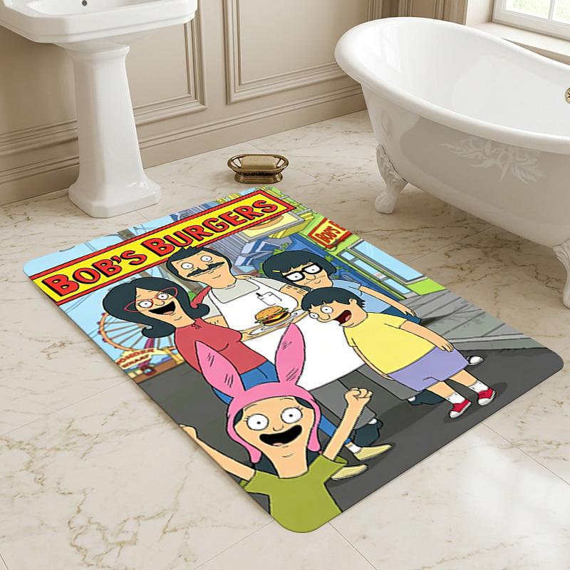 Bob'S Burgers Living Room Nonslip Area Rug Soft Carpet For Bedroom Game Playroom Sofa Office Home Decor Doormat Christmas Gift C9261152