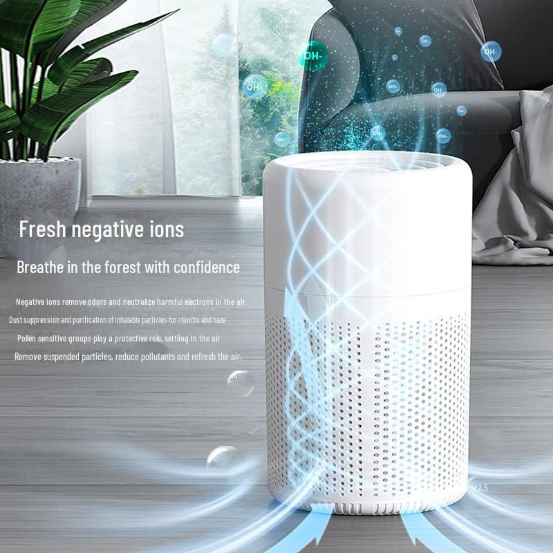 Compact Desktop Air Purifier for Removing Indoor PM2.5