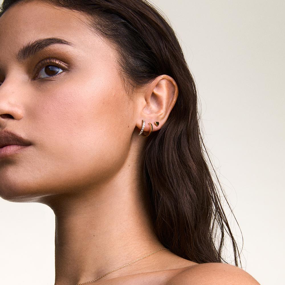 Серьги-кольца Daniel Wellington Micro Hoop Минималистичные серьги-кольца с застежкой one-touch