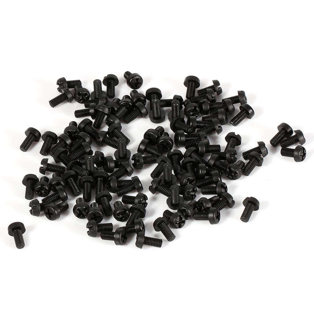 100pcs M2 M3 M4 Plastic Nylon Hex Male Female Female Spacer Round Head Screw Nut