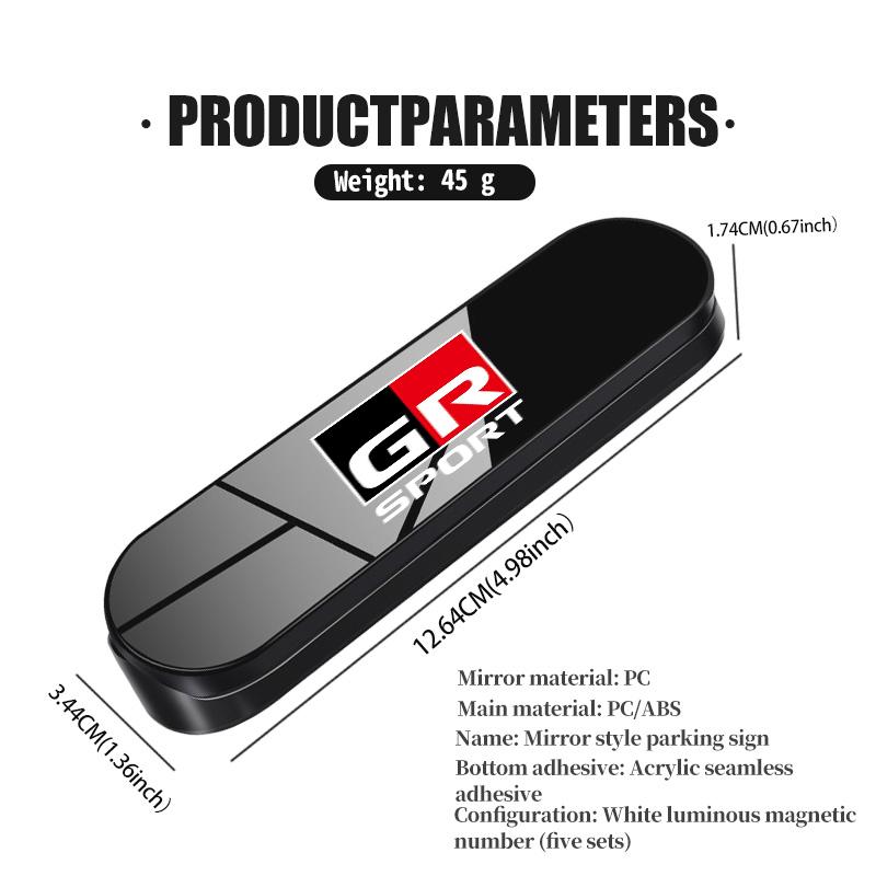 Fashion Car Temporary Parking Card Phone Number Card Plate Auto Accessories For S9 Yaris Corolla Rav4 GR Auris Cruiser JH9