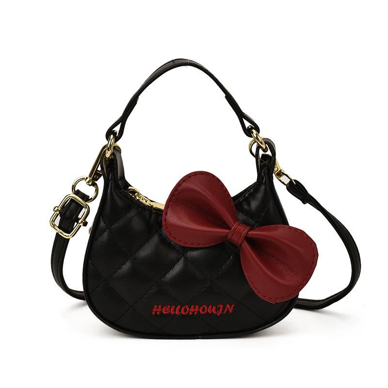 Мини-сумочка с леопардовым принтом и мини-бантом для девочек: Сумка кроссбоди на плечо Осень/Зима