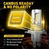 H4 HB2 9003 LED Headlight Bulbs Conversion Kit High Low Dual Color 2PC EA