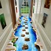 Визуальный Ковер 3D Графическая Иллюзия Обрыв Водопады Принт Напольный Коврик Маленький Коврик для Гостиной Балкона Лестницы Кухни Прихожей Декор