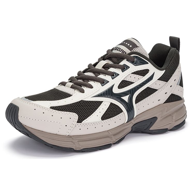 Mizuno Унисекс Ретро Дышащие Беговые Кроссовки Черно-Серые D1GH223010