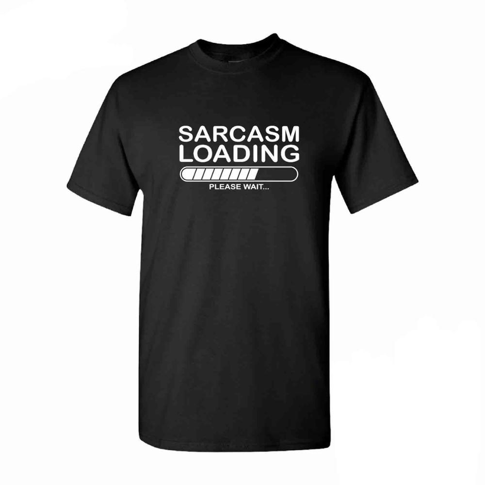 T Shirt Men Cotton Summer Sarcasm Loading Please Wait Adult T-Shirt Funny Computer TShirt Men T Shirt Tees Harajuku Streetwear