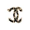 Chanel Классическая сумка из овчины с логотипом CC, металлическая брошь из овчины, женская, черная