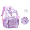 Прозрачный школьный рюкзак Рюкзак для начальной школы Рюкзак для девочки-подростка Легкий водонепроницаемый рюкзак