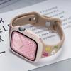 Милый цветной силиконовый ремешок с цветами для Apple Watch 42 мм 46 мм 44 40 мм 49 45 38 41 мм, тонкий ремешок для iwatch 10 9 8 SE 7 6 5 для девушки