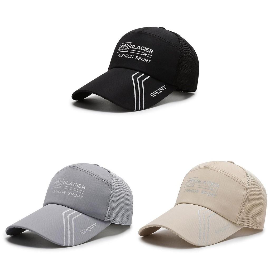 Glacier Printing Letter Baseball Cap Uv Protection Outdoor Breathable Hat Gift