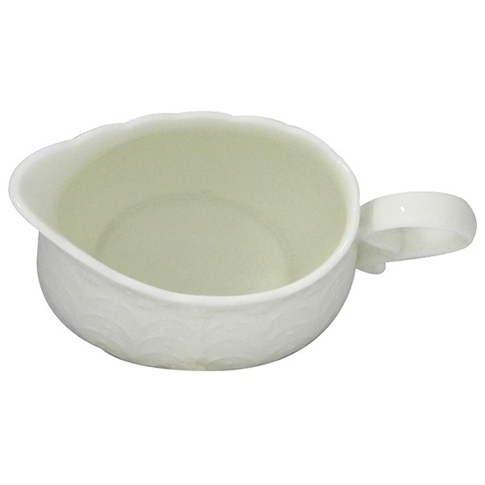 NARUMI Milk Pitcher Creamer Silky White 130cc White Cute Relief Microwave Warming Dishwasher Safe Gift Box Included 9968-4263P