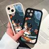 Милый чехол для телефона с изображением космонавта для iPhone Samsung Galaxy Xiaomi Redmi POCO HUAWEI Honor противоударный резиновый мягкий гибкий чехол
