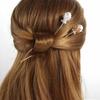 Lady Gold Silver Color Headwear Chinese Style Pearl Hairpin Hair Accessories Hair Clip Hair Sticks