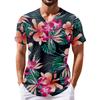 Летняя новая мужская популярная футболка с v-образным вырезом и короткими рукавами с принтом