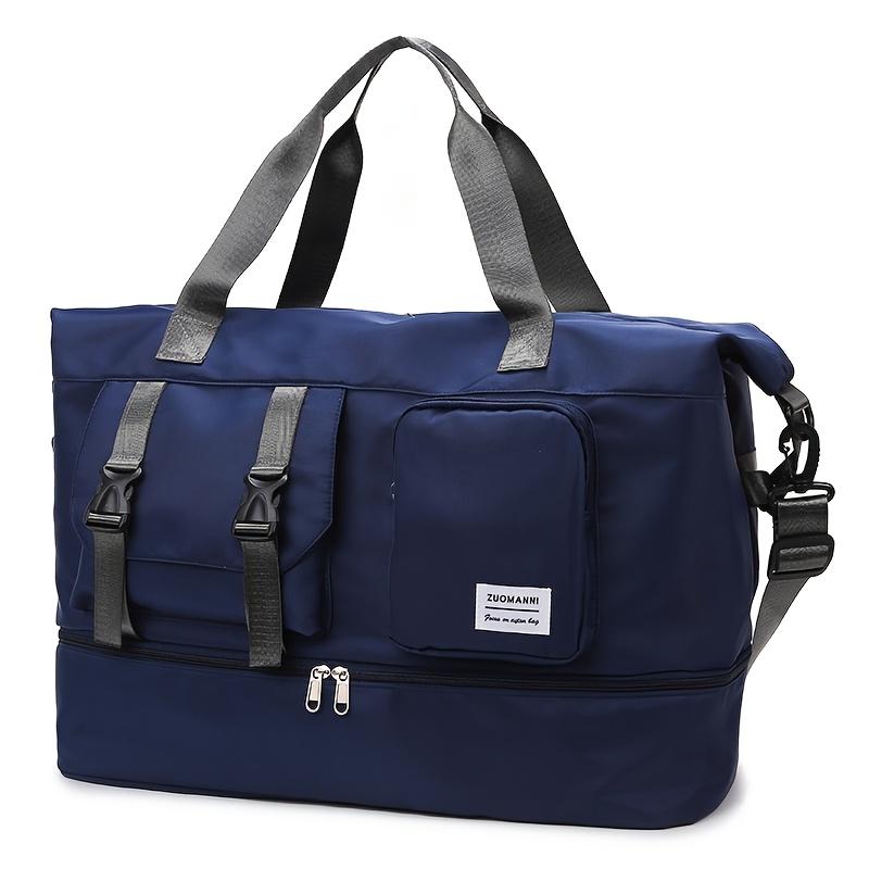 Дорожная сумка-дафл большой вместимости, многофункциональная, с несколькими отделениями, прочная нейлоновая спортивная сумка