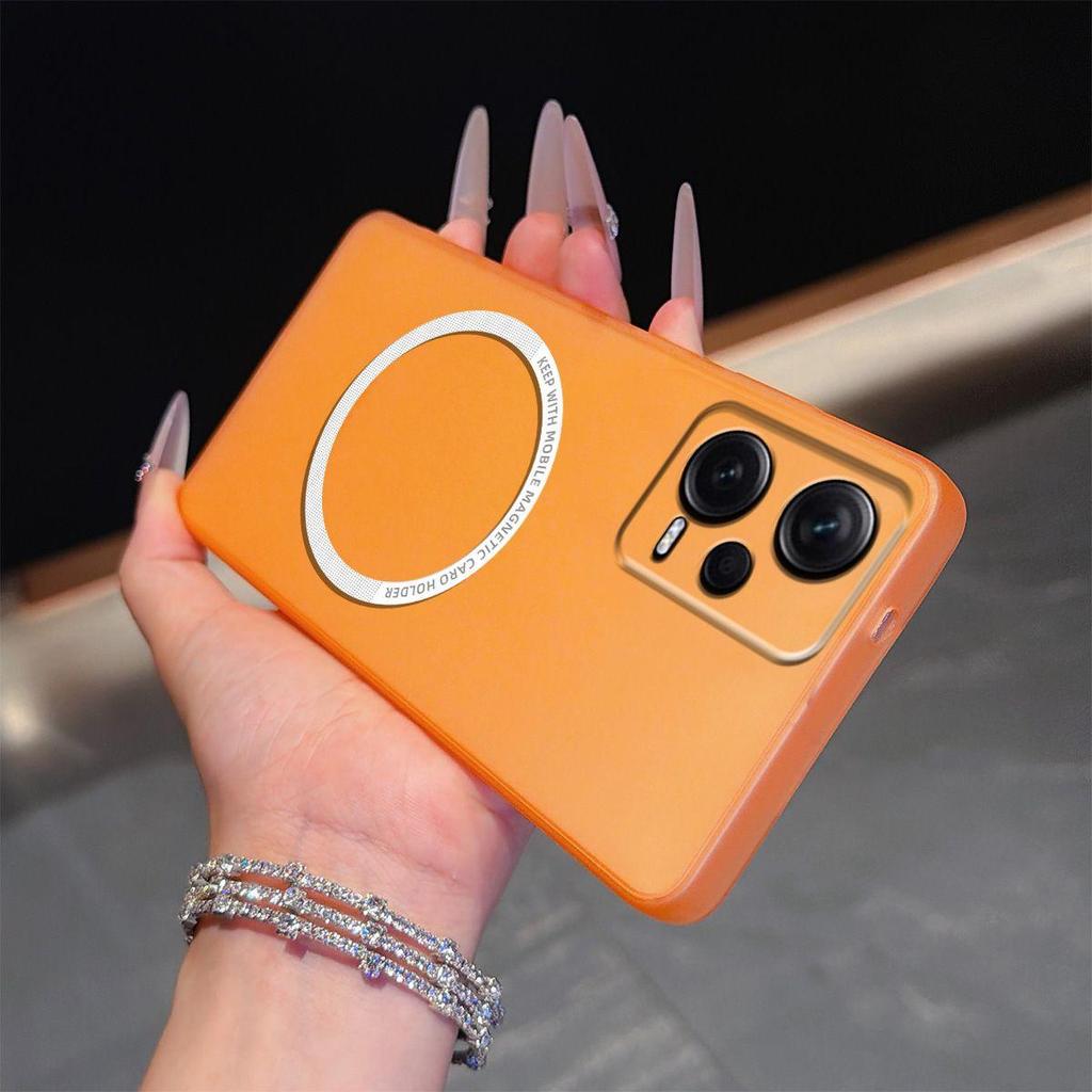 Магнитный Полупрозрачный Матовый Чехол для Телефона для Xiaomi Redmi Note 12 Pro+ 5G, 12 Pro 5G Мягкий TPU Ударопрочный Чехол
