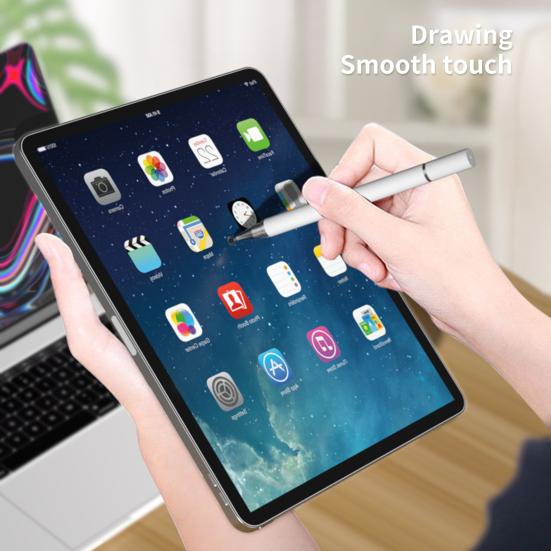 Емкостный стилус с двумя наконечниками, точное позиционирование, высокая чувствительность, многофункциональный, проводящий, плавное письмо, портативный, универсальный, карандаш для планшета/ПК/телефона